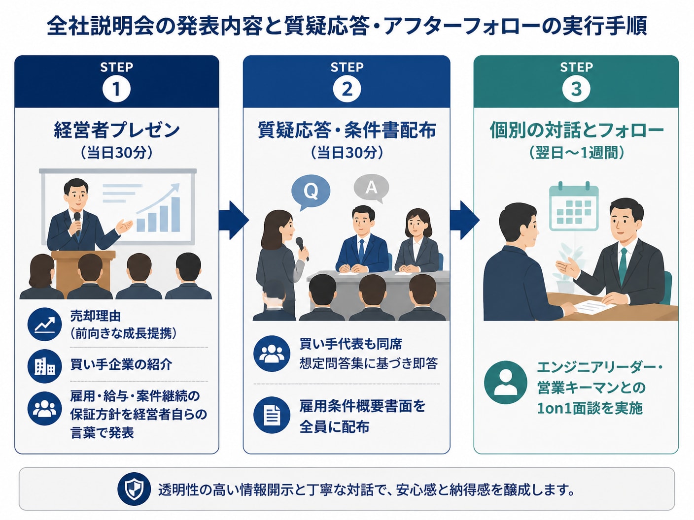SES社員説明会の実行フローとアフターフォロー手順