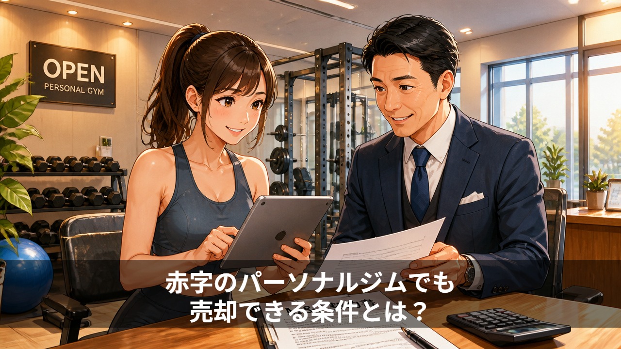 赤字のパーソナルジムでも売却できる条件とは?