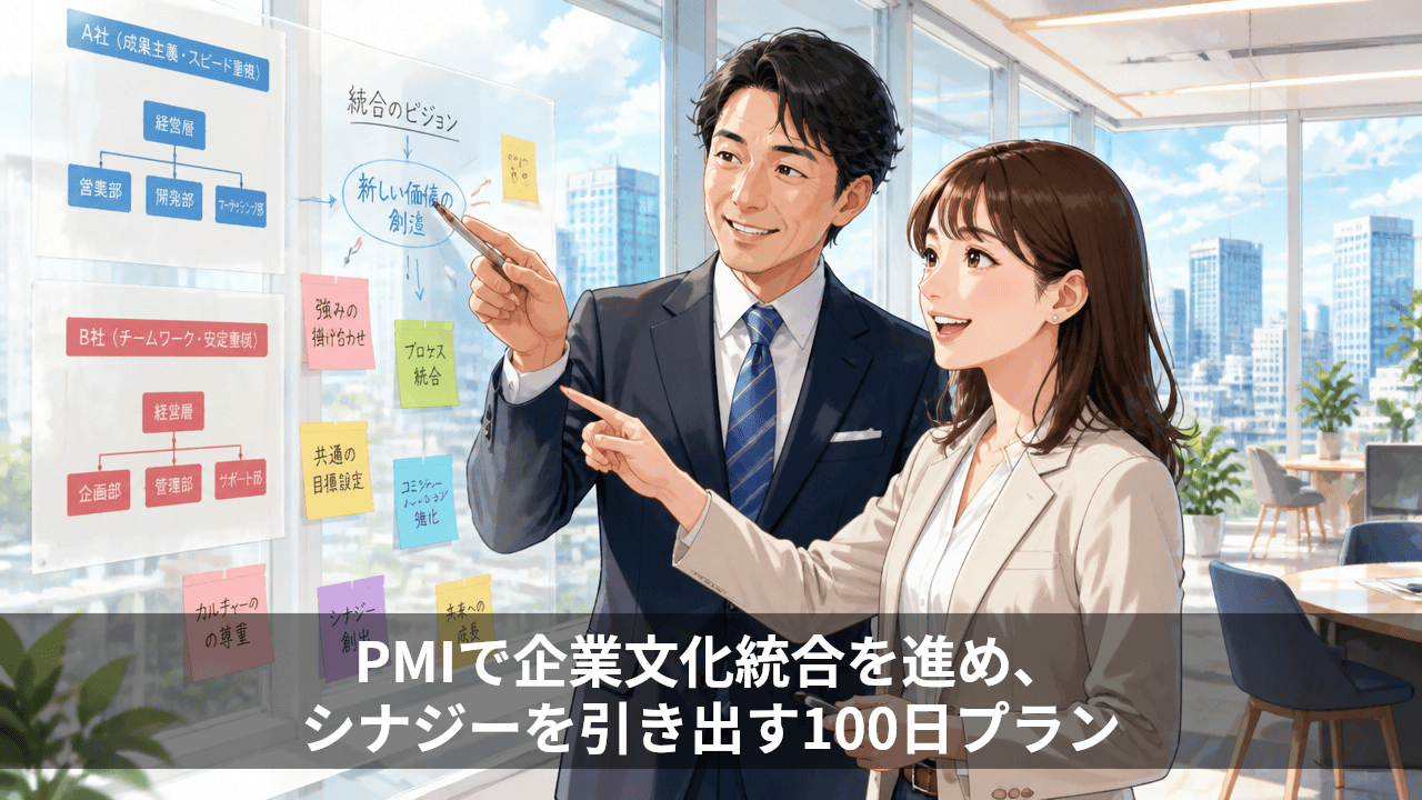 PMIで企業文化統合を進め、シナジーを引き出す100日プラン