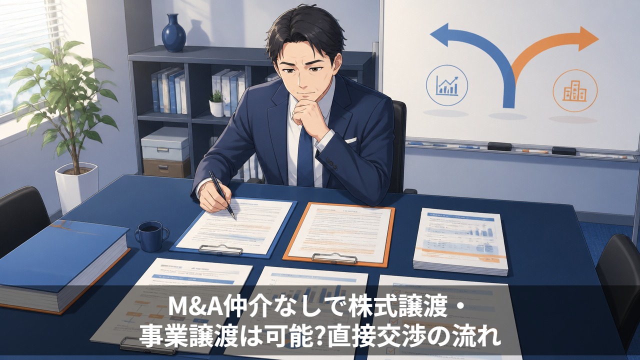 M&A仲介仲介なしで株式譲渡・事業譲渡は可能？