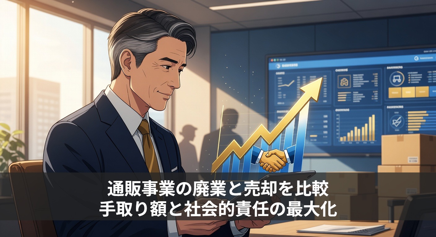 通販事業の廃業と売却を比較｜手取り額と社会的責任の最大化