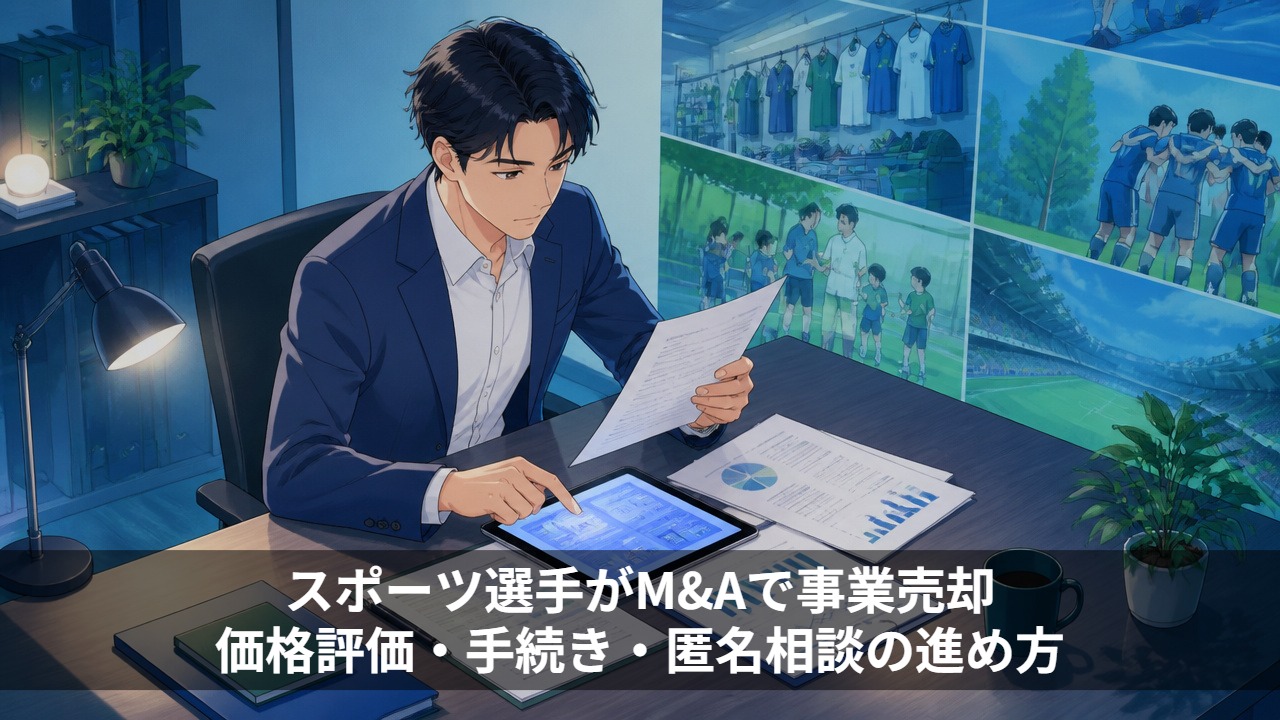スポーツ選手がM&Aで事業売却｜価格評価・手続き・匿名相談の進め方