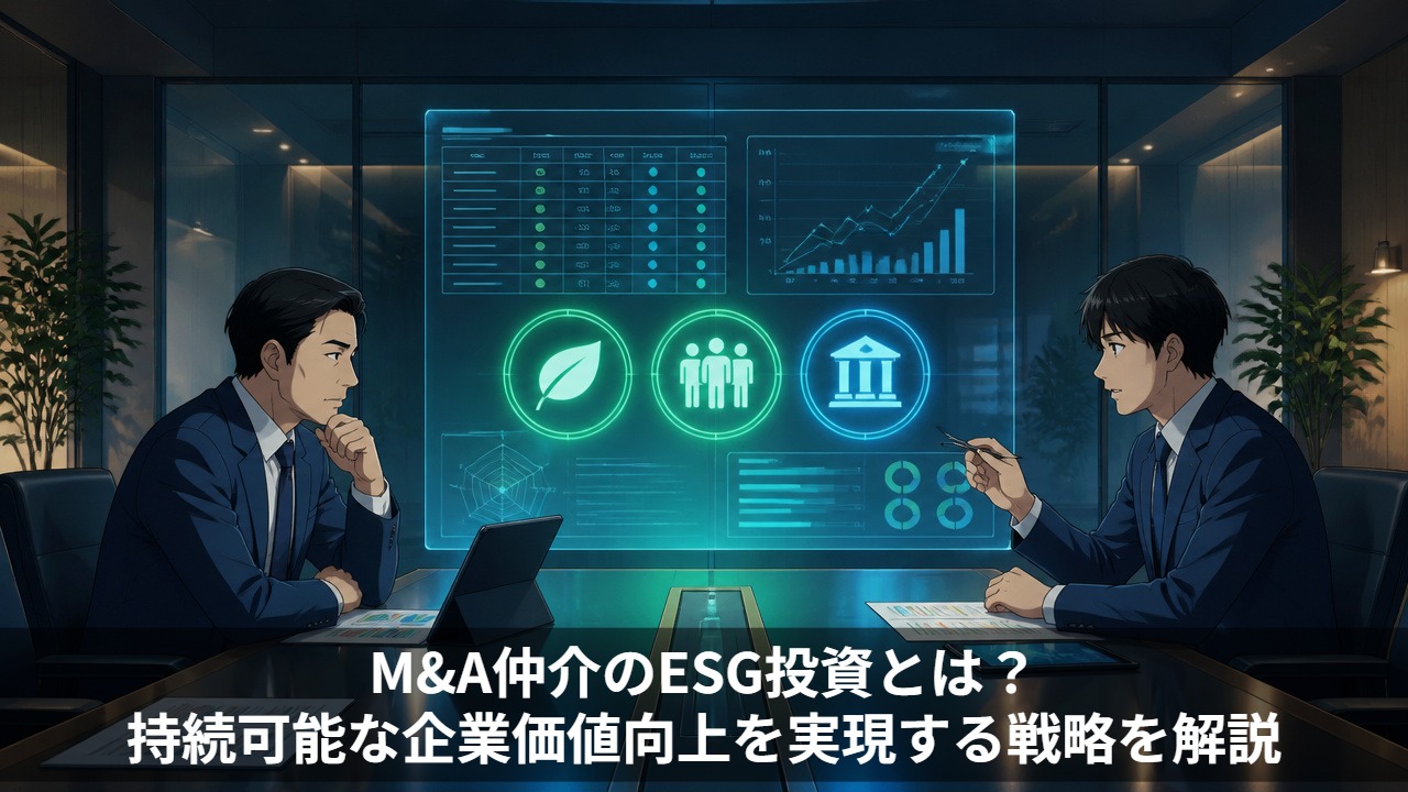 M&A仲介のESG投資とは？持続可能な企業価値向上を実現する戦略を解説