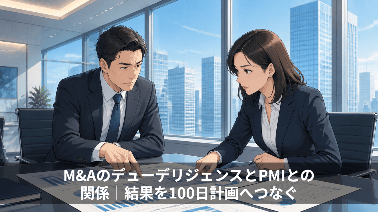 M&AのデューデリジェンスとPMIとの関係｜結果を100日計画へつなぐ
