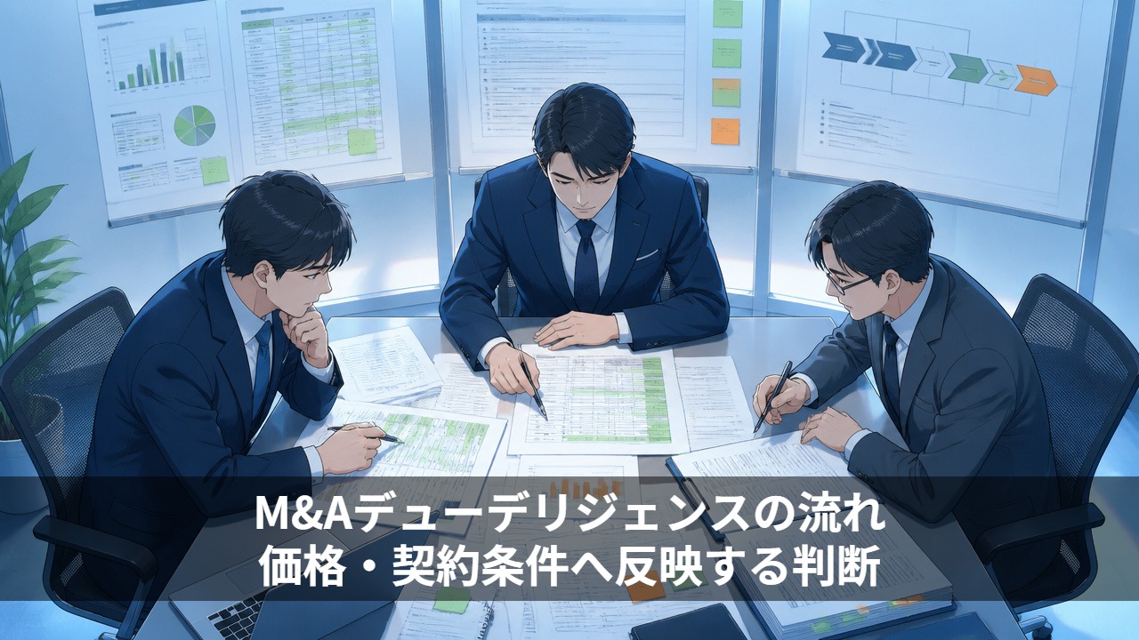 M&Aデューデリジェンスの流れ｜価格・契約条件へ反映する判断