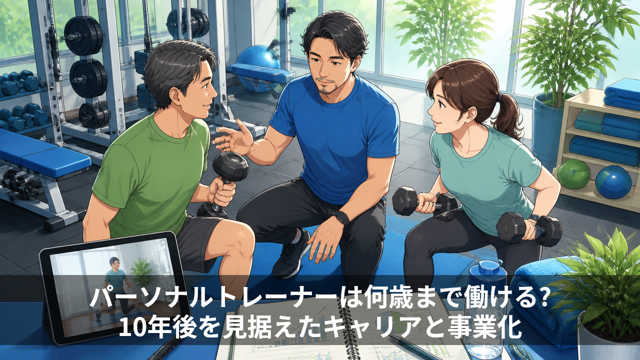 パーソナルトレーナーは何歳まで働ける?10年後を見据えたキャリアと事業化
