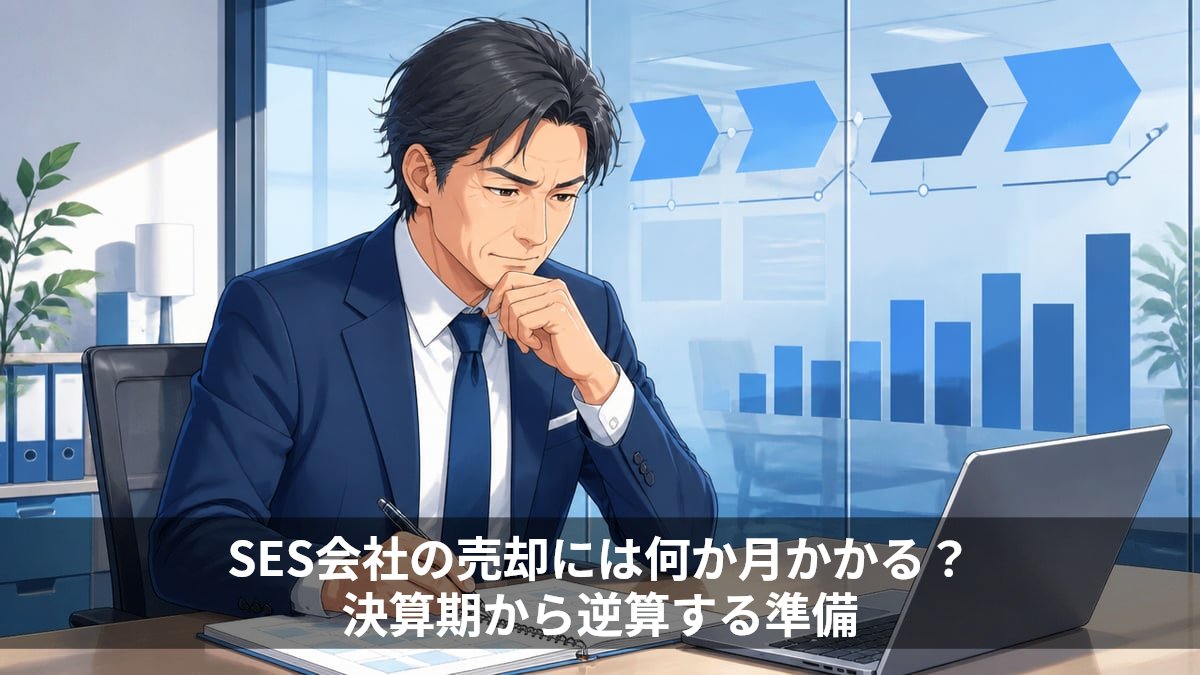 SES会社の売却には何か月かかる?決算期から逆算する準備