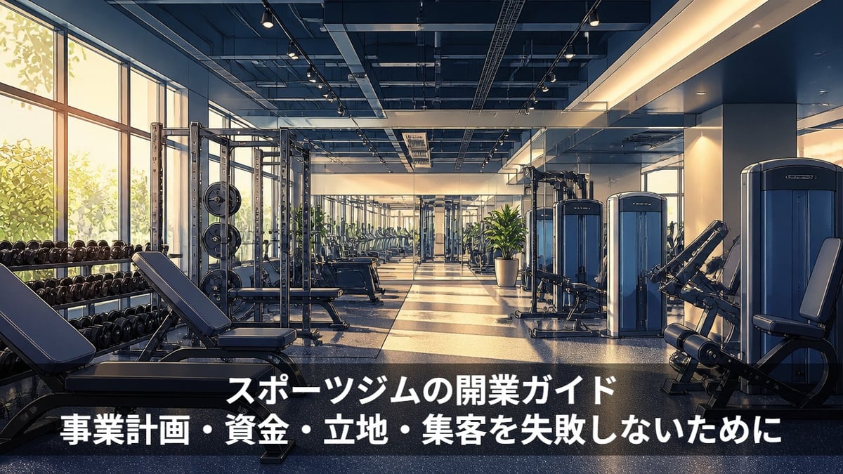 スポーツジムの開業ガイド｜事業計画・資金・立地・集客を失敗しないために