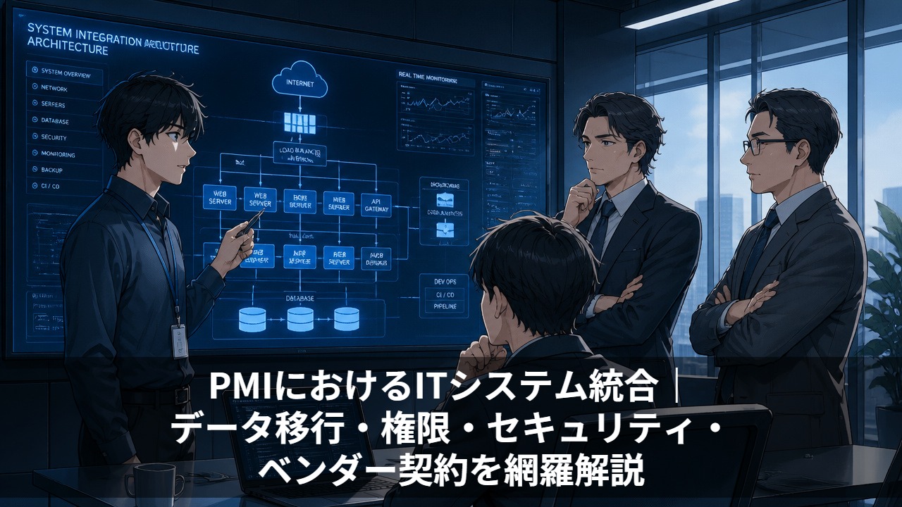 PMIにおけるITシステム統合｜データ移行・権限・セキュリティ・ベンダー契約を網羅解説