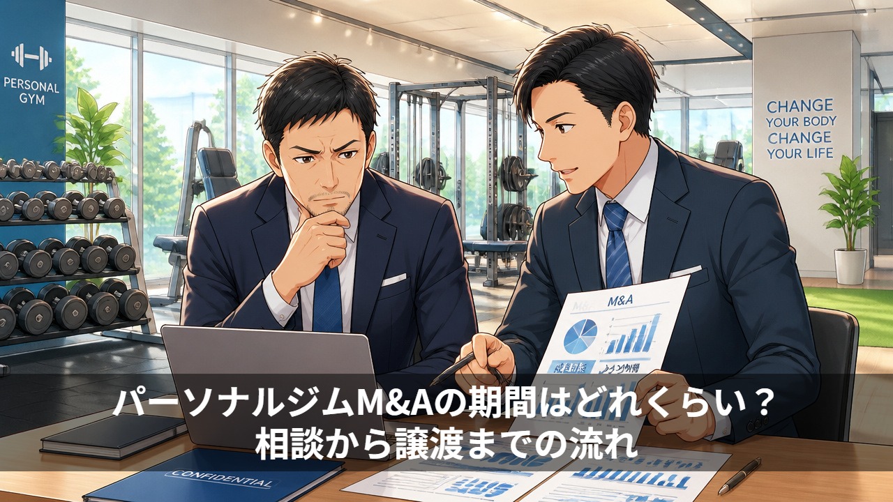 パーソナルジムM&Aの期間はどれくらい？相談から譲渡までの流れ