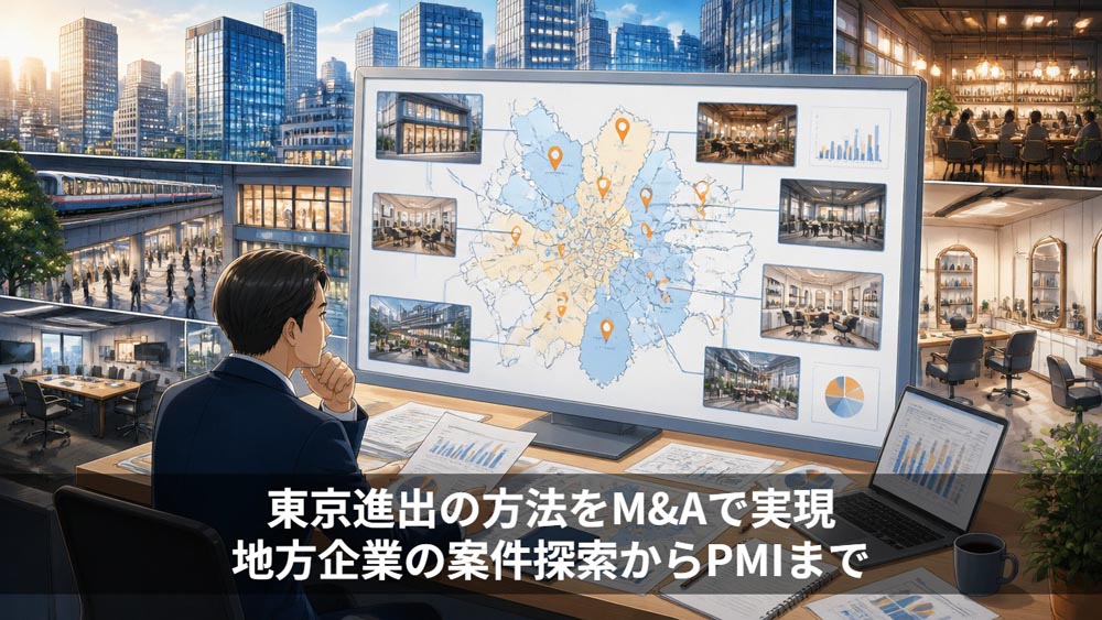 東京進出の方法をM&Aで実現｜地方企業の案件探索からPMIまで