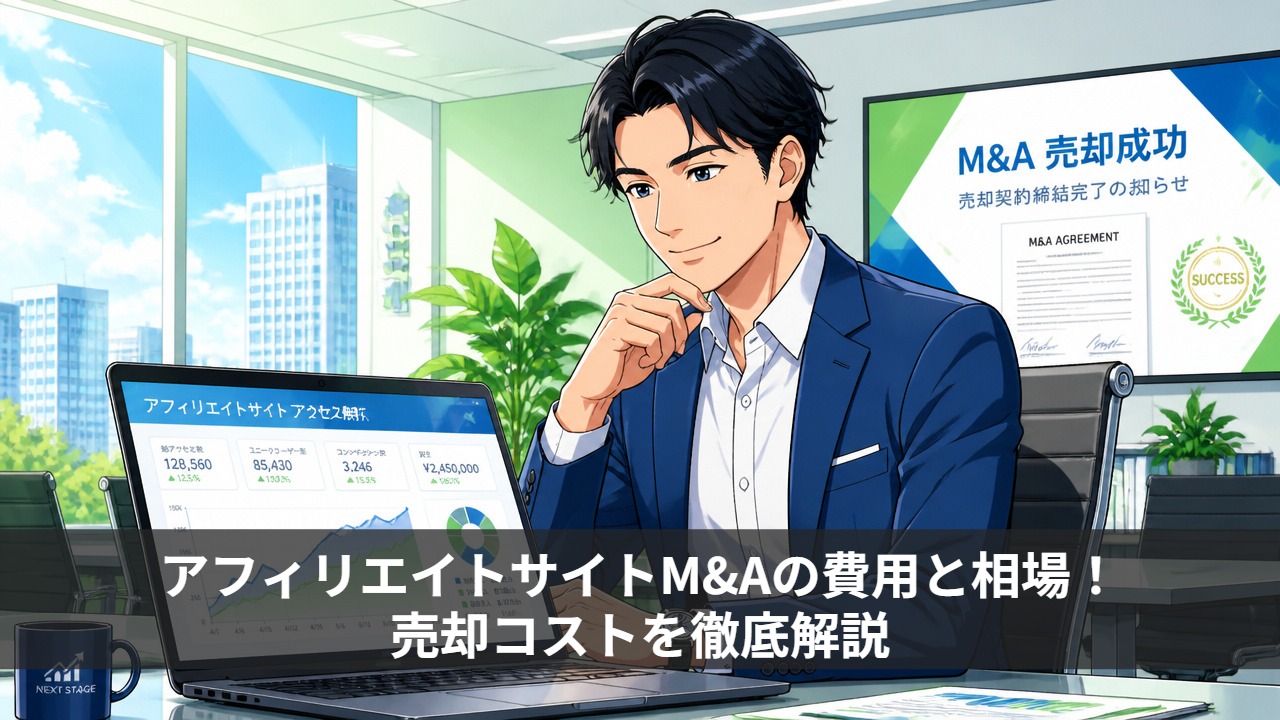 アフィリエイトサイトM&Aの費用と相場！売却コストを徹底解説