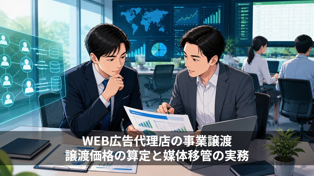WEB広告代理店の事業譲渡｜譲渡価格の算定と媒体移管の実務