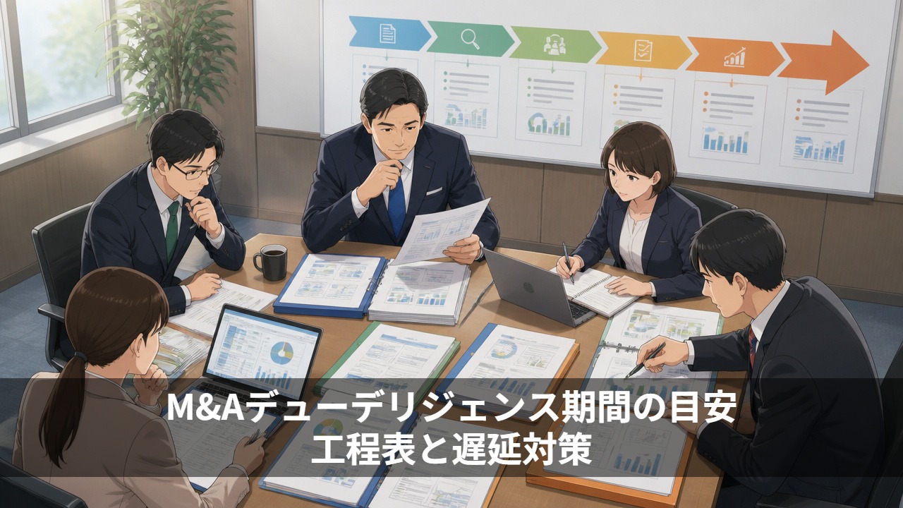 M&Aデューデリジェンス期間の目安｜工程表と遅延対策