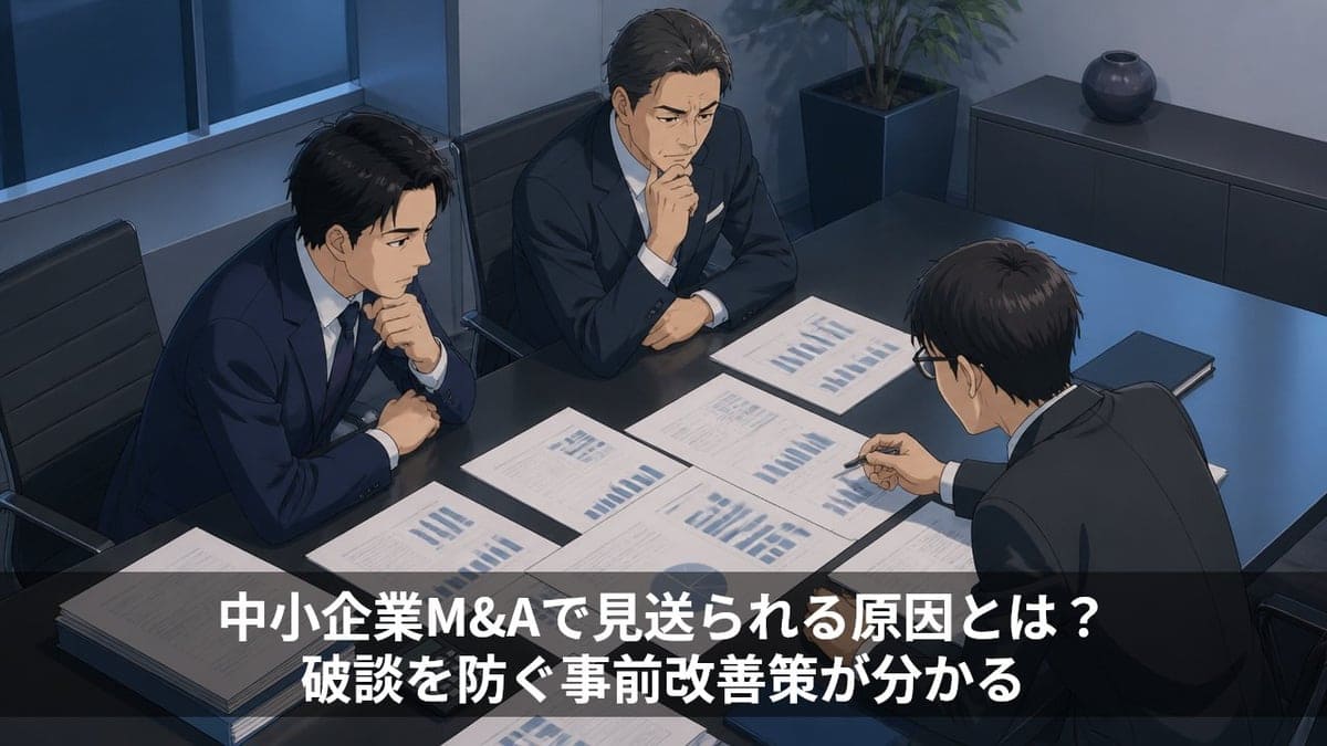 中小企業M&Aで見送られる原因とは?破談を防ぐ事前改善策が分かる