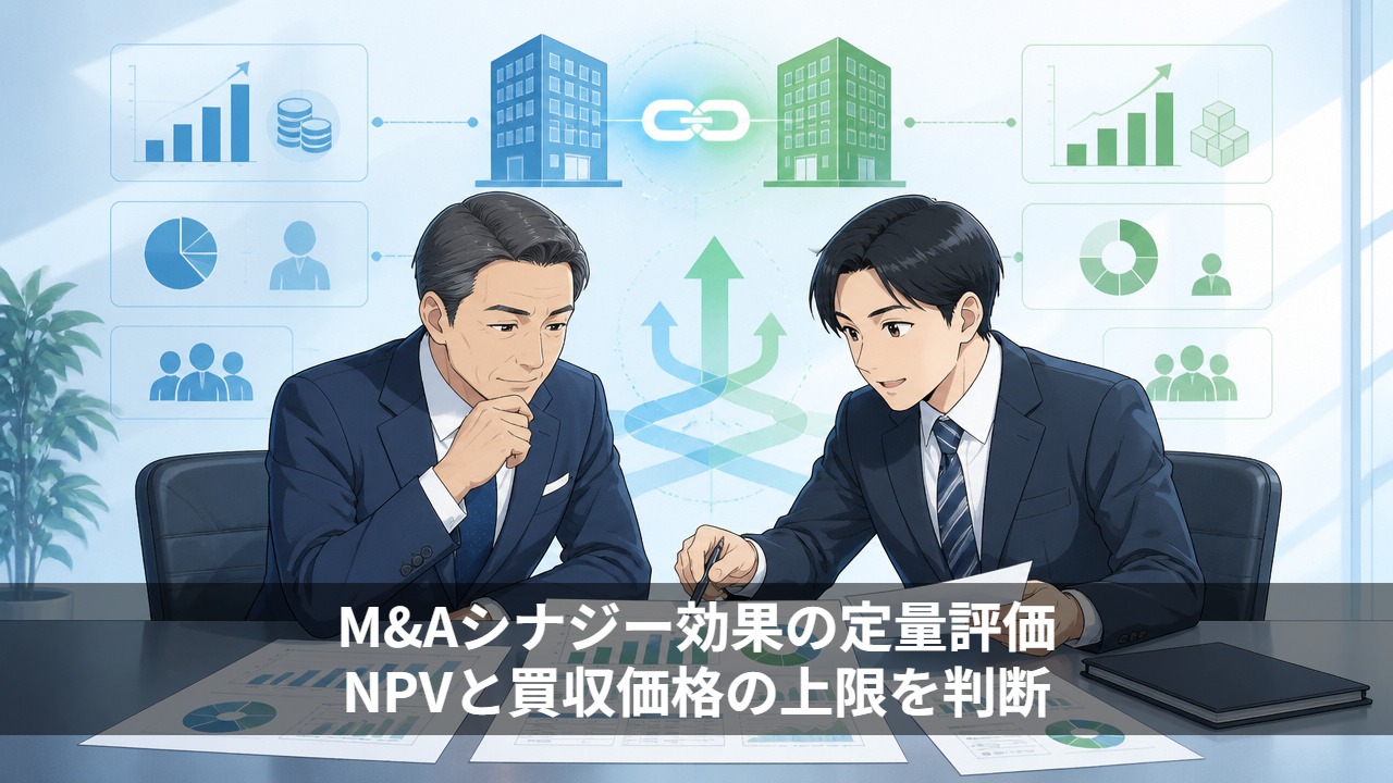 M&Aシナジー効果の定量評価｜NPVと買収価格の上限を判断