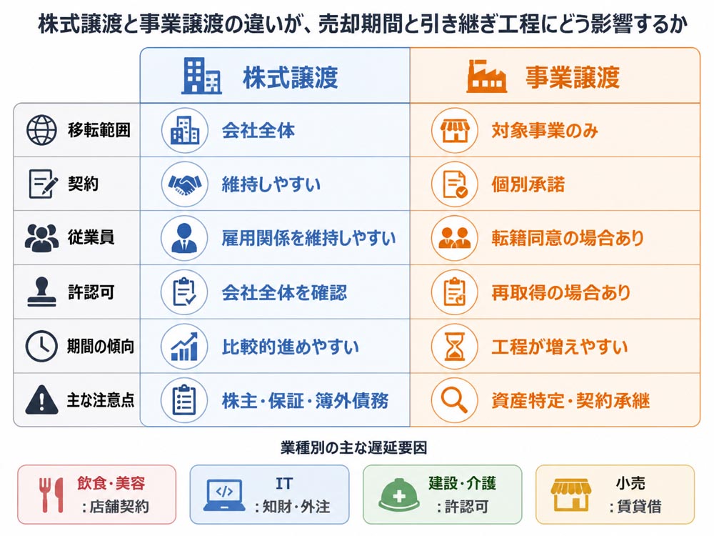 【文脈】株式譲渡と事業譲渡の違いが