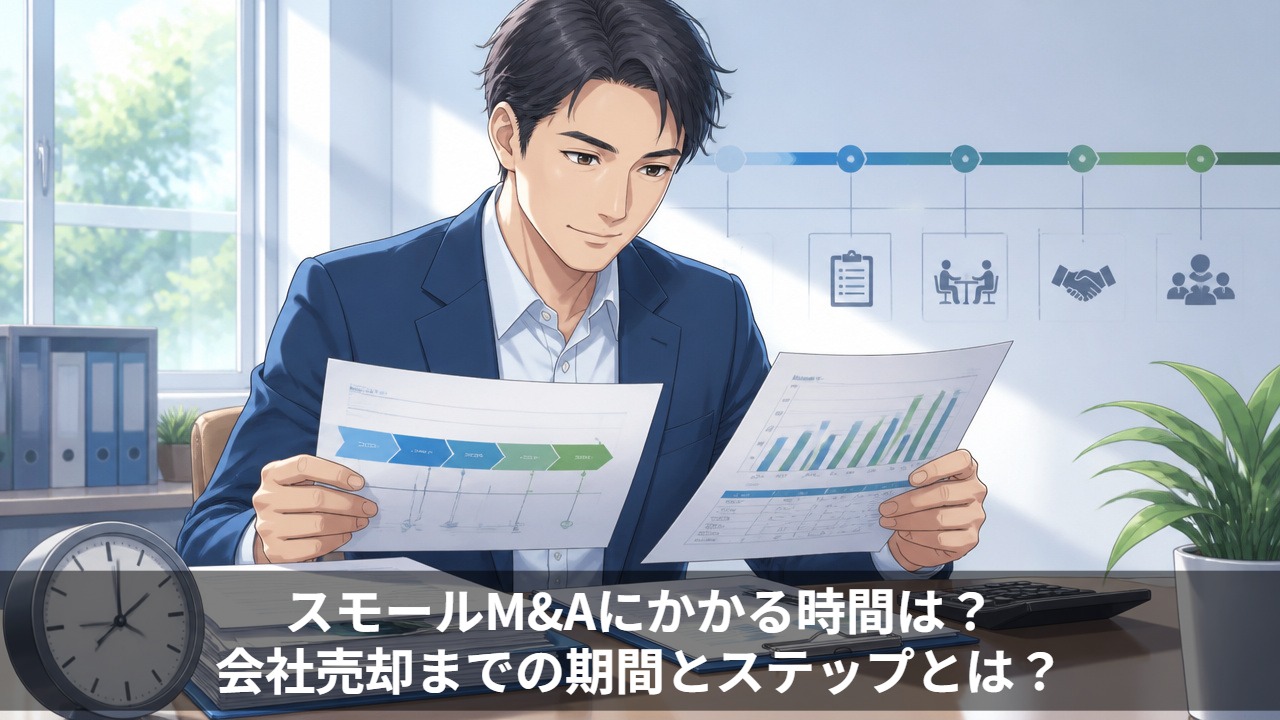 スモールM&Aにかかる時間は？会社売却までの期間とステップとは？
