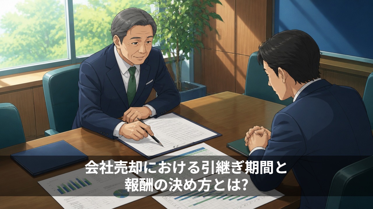 会社売却における引継ぎ期間と報酬の決め方とは？
