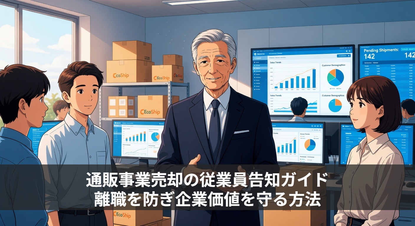 通販事業売却の従業員告知ガイド｜離職を防ぎ企業価値を守る方法