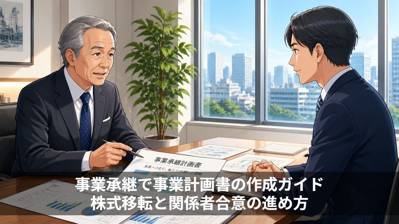 事業承継で事業計画書の作成ガイド｜株式移転と関係者合意の進め方