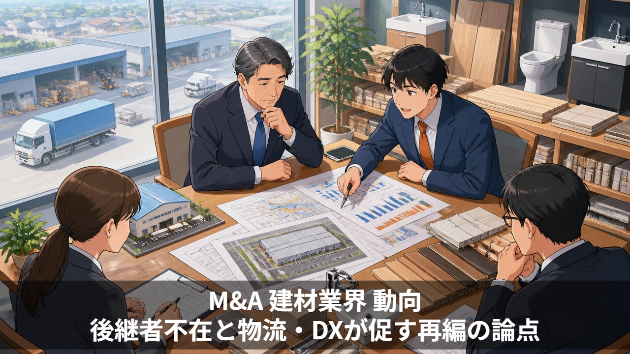 建材業界のM&A動向｜後継者不在と物流・DXが促す再編の論点