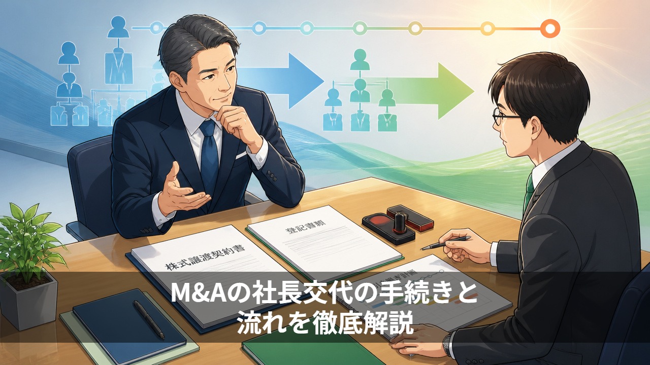 M&Aでの社長交代の手続きと流れを徹底解説