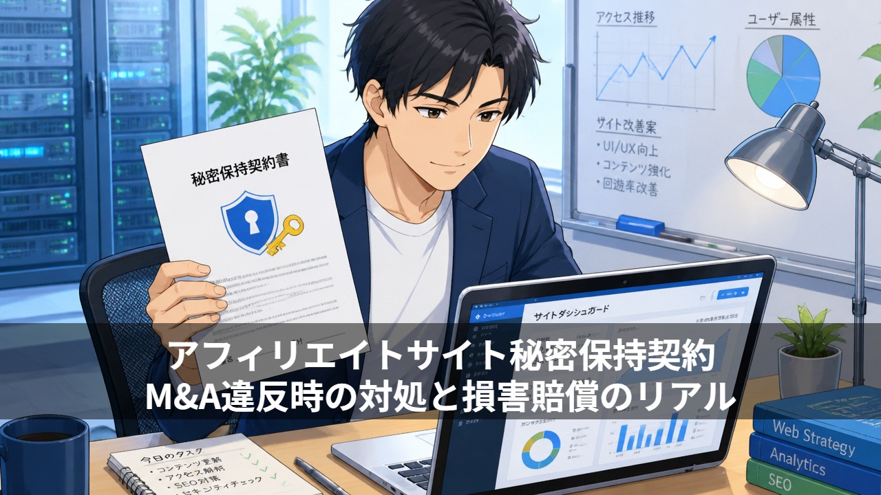 アフィリエイトサイト秘密保持契約 M&A違反時の対処と損害賠償のリアル
