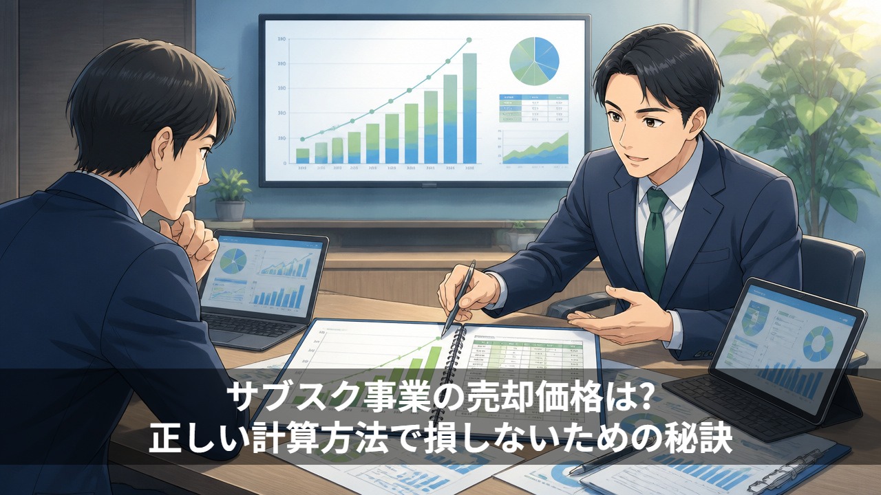 サブスク事業の売却価格は？正しい計算方法で損しないための秘訣