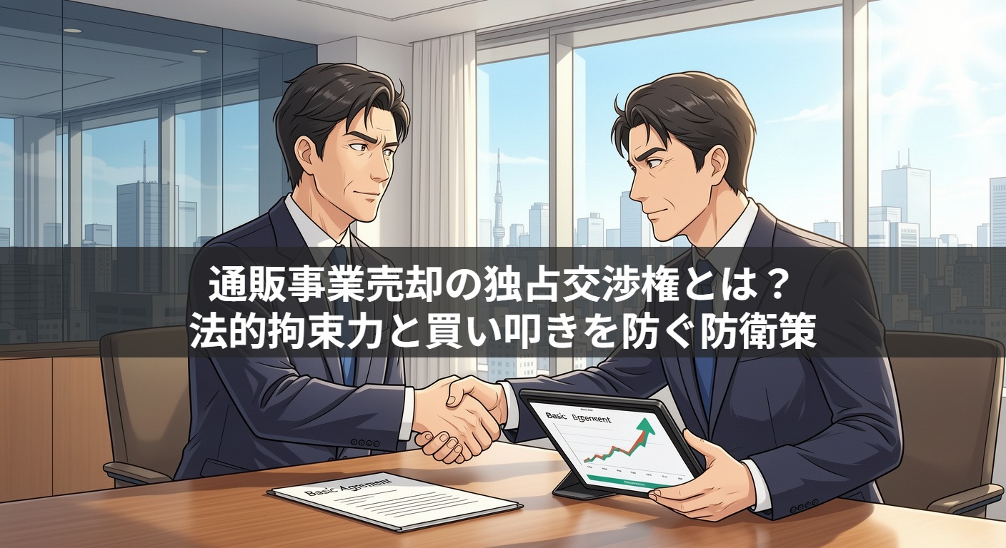 通販事業売却の独占交渉権とは?法的拘束力と買い叩きを防ぐ防衛策