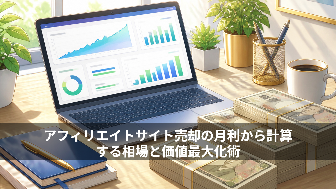 アフィリエイトサイト売却の月利から計算する相場と価値最大化術