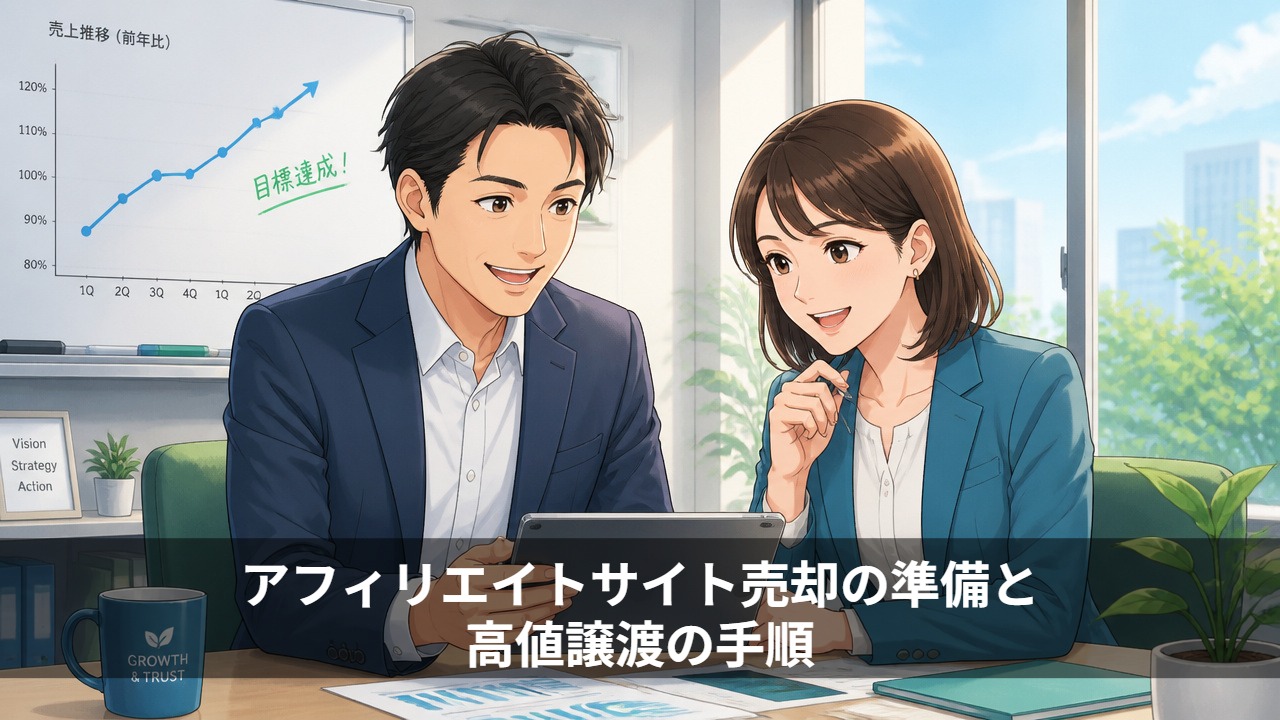 アフィリエイトサイト売却の準備と高値譲渡の手順