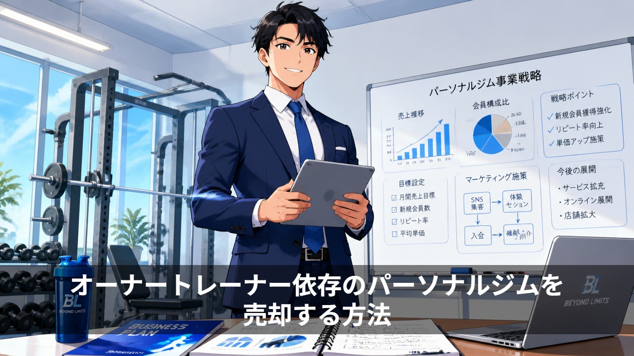 オーナートレーナー依存のパーソナルジムを売却する方法