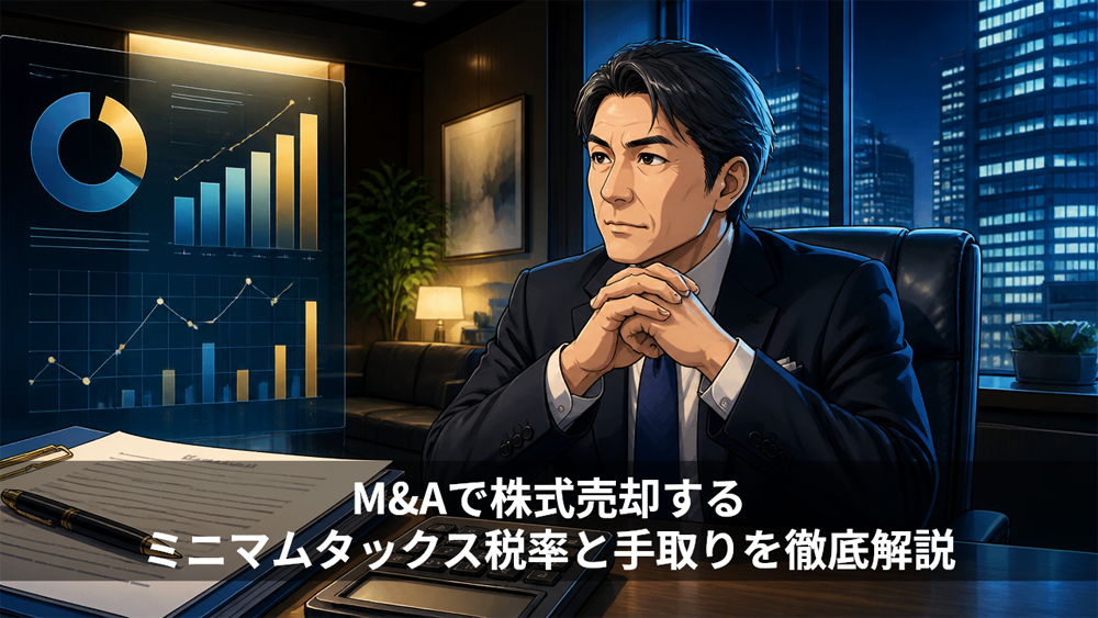 M&Aで株式売却するミニマムタックス税率と手取りを徹底解説