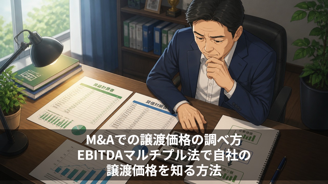 M&Aでの譲渡価格の調べ方｜EBITDAマルチプル法で自社の譲渡価格を知る方法
