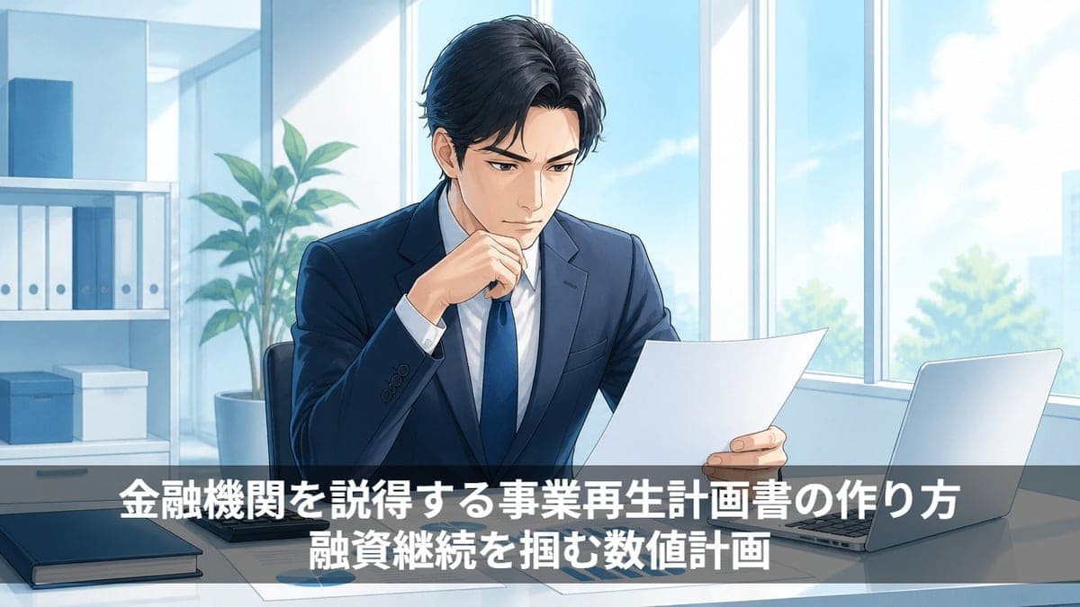 事業再生計画書の作り方｜金融機関を説得し融資継続を掴む数値計画