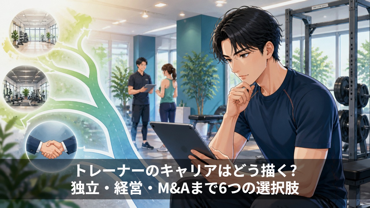 トレーナーのキャリアはどう描く?独立・経営・M&Aまで6つの選択肢