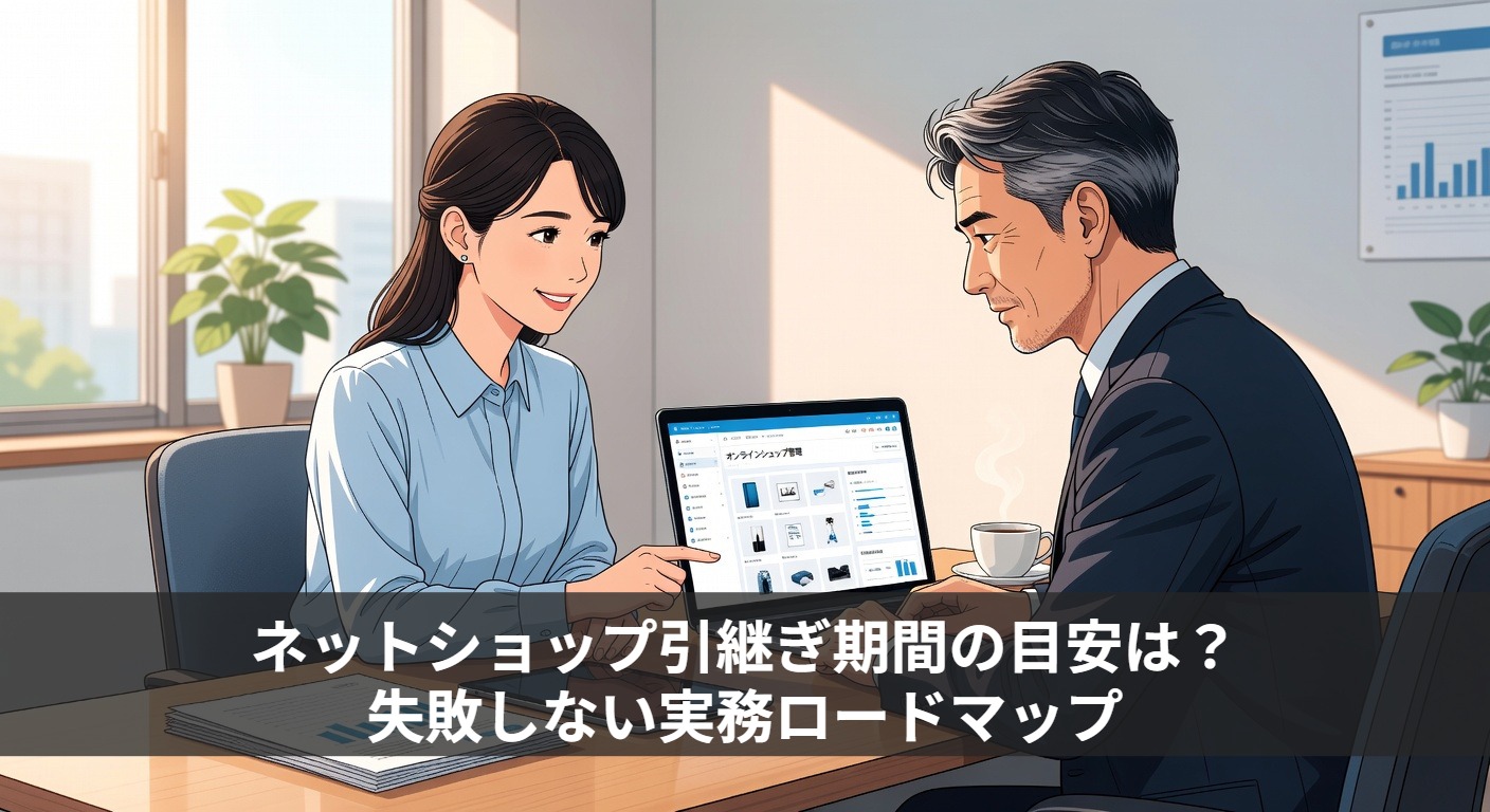 ネットショップ引継ぎ期間の目安は？失敗しない実務ロードマップ
