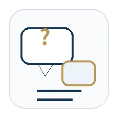 居抜き譲渡のよくある質問を示すアイコン