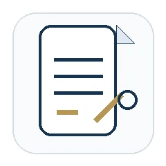 案件シート作成を表す書類アイコン