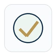 居抜き譲渡サービスの対応範囲を示すチェックアイコン