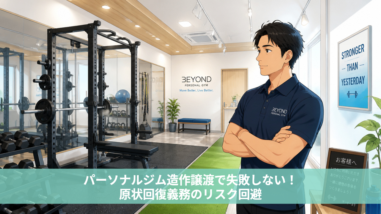 パーソナルジム造作譲渡で失敗しない！原状回復義務のリスク回避
