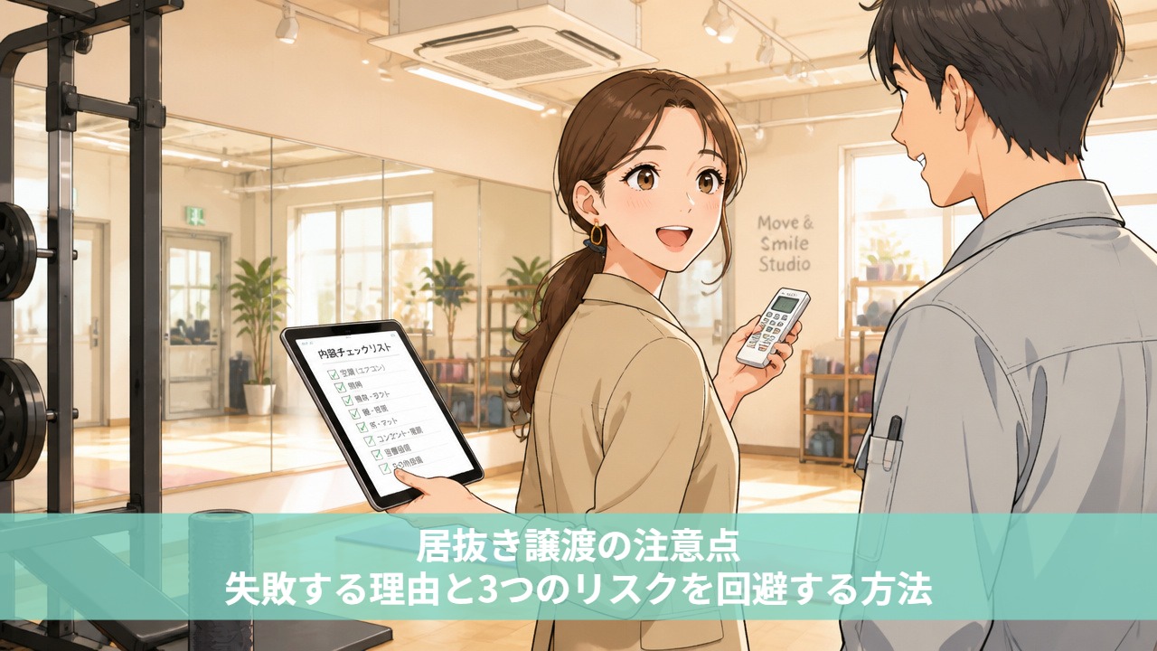 居抜き譲渡の注意点：失敗する理由と3つのリスクを回避する方法