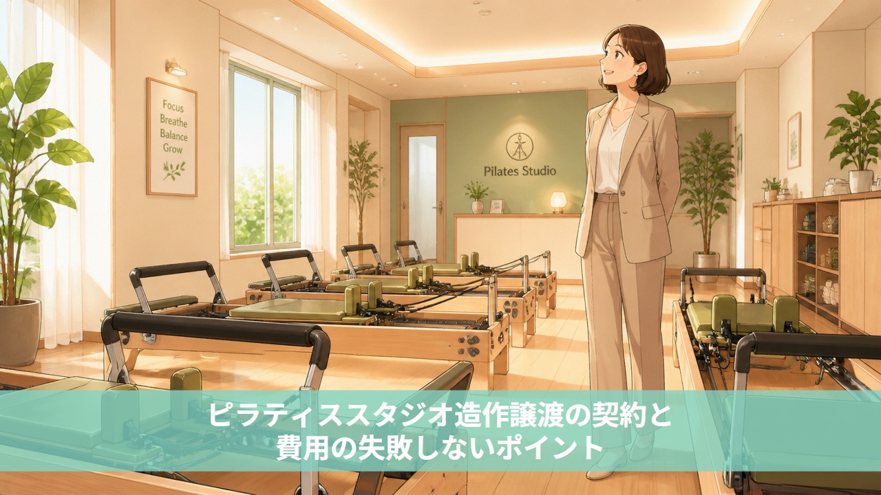 ピラティススタジオ造作譲渡の契約と費用の失敗しないポイント