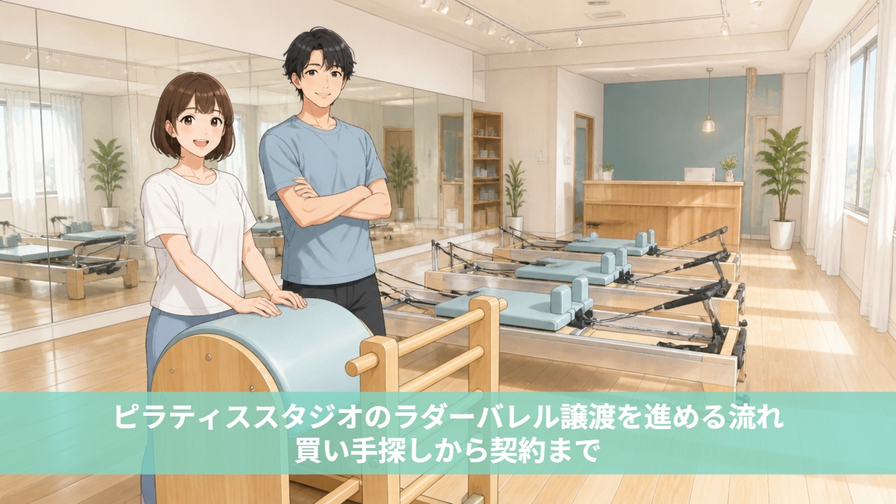 ピラティススタジオのラダーバレル譲渡を進める流れ｜買い手探しから契約まで
