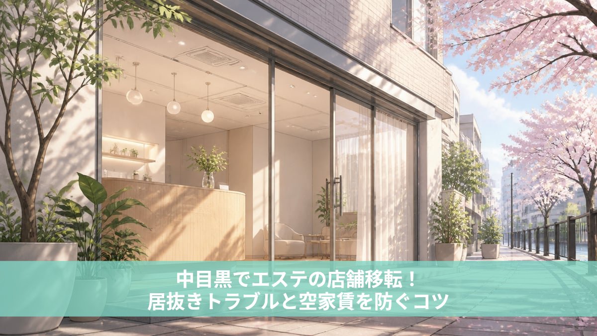 中目黒でエステの店舗移転！居抜きトラブルと空家賃を防ぐコツ