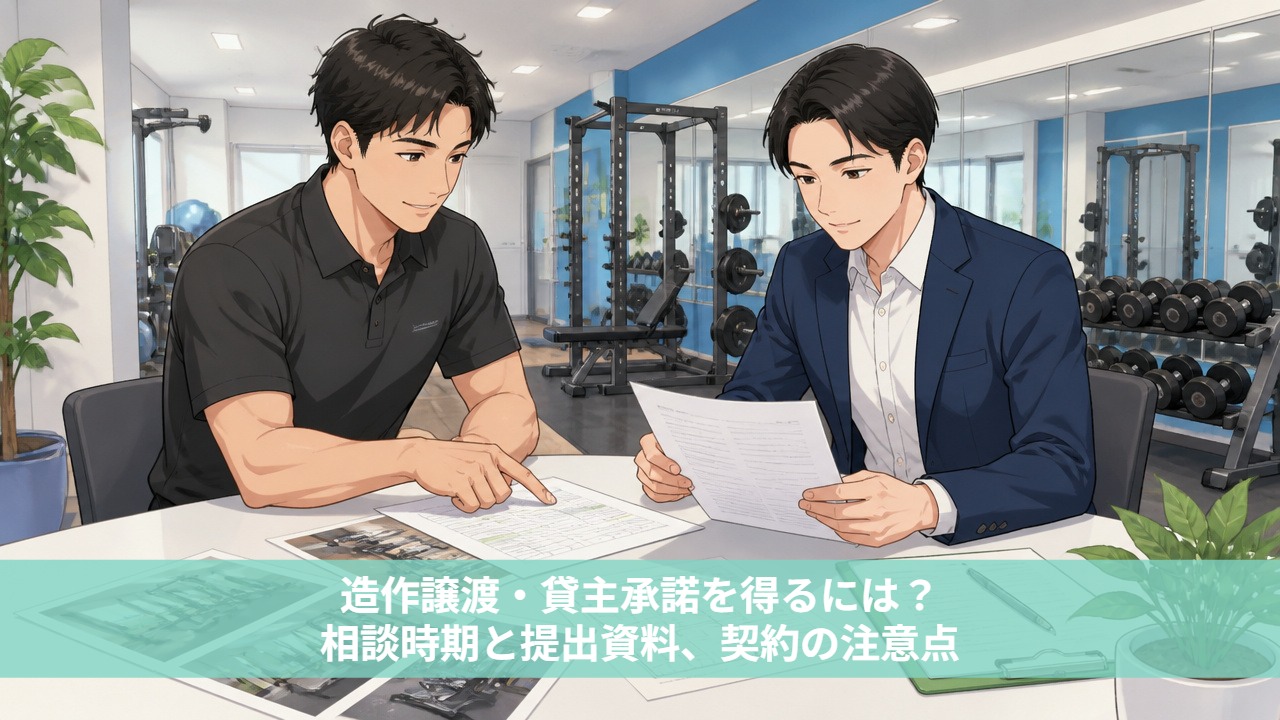 造作譲渡・貸主承諾を得るには？相談時期と提出資料、契約の注意点