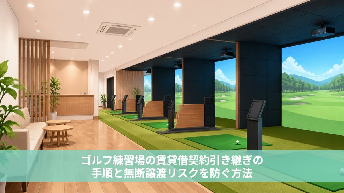 ゴルフ練習場の賃貸借契約引き継ぎの手順と無断譲渡リスクを防ぐ方法