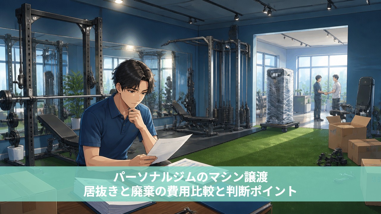 パーソナルジムのマシン譲渡、居抜きと廃棄の費用比較と判断ポイント
