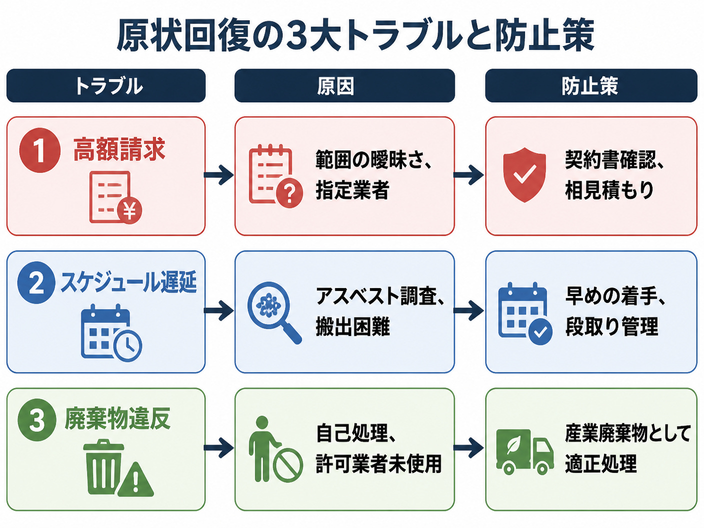 【文脈】キックボクシングジム閉店時に発生しやすい3つの主要トラブルと
